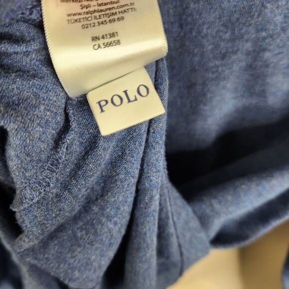 Polo Ralph Lauren Mens Custom Slim Fit Long Sleeve Round Neck Tee Large - Picture 6 of 7